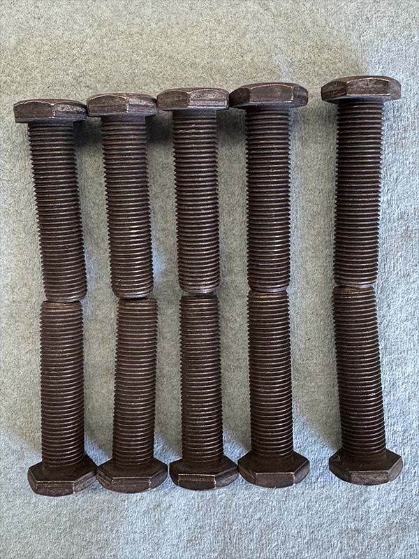 1/2” fine thread screw in studs
